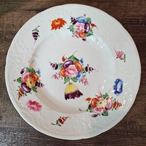 Early 1800s 19th Century Coalport Shropshire Staffordshire Flower Plate 8.5"